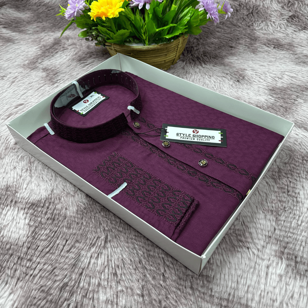 প্রিমিয়াম এমব্রয়ডারি পাঞ্জাবি কোডঃ 141